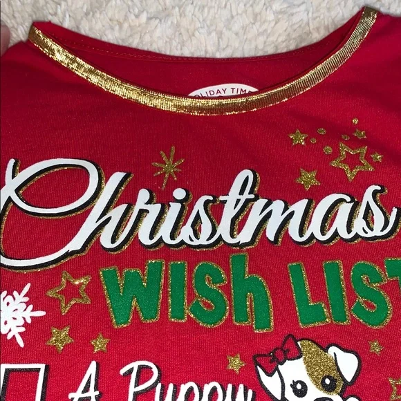 Holiday Time Christmas Top 12M EUC Girl - Picture 2 of 8